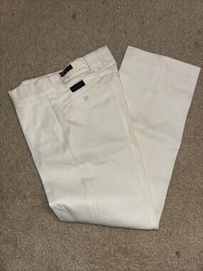 Vintage Youth Dee Cee Fun Fashion Twills Size 12 White NWT Irregular